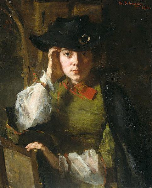 Therese Schwartze Portrait of Lizzie Ansingh